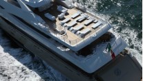 The luxury yacht Darlings Danama - view from above